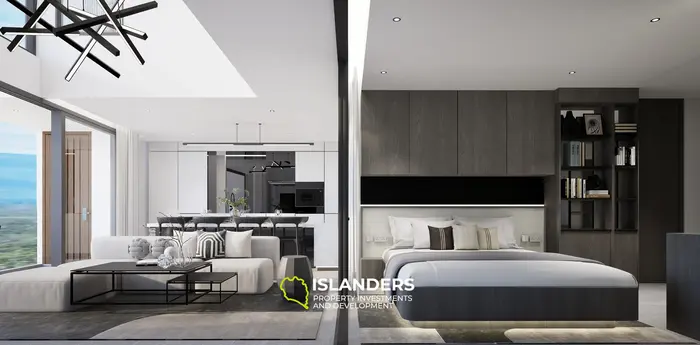 شقة دوبلكس أنيقة مكونة من 3 غرف نوم بمساحة 125 متر مربع للبيع في شاطئ كامالا، فوكيت