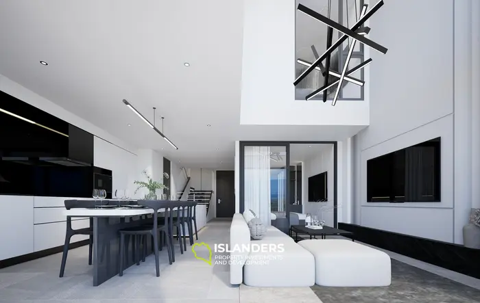 شقة دوبلكس أنيقة مكونة من 3 غرف نوم بمساحة 125 متر مربع للبيع في شاطئ كامالا، فوكيت