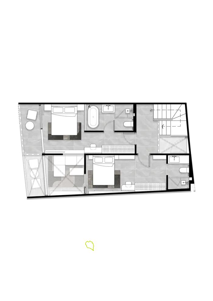 شقة دوبلكس أنيقة مكونة من 3 غرف نوم بمساحة 125 متر مربع للبيع في شاطئ كامالا، فوكيت