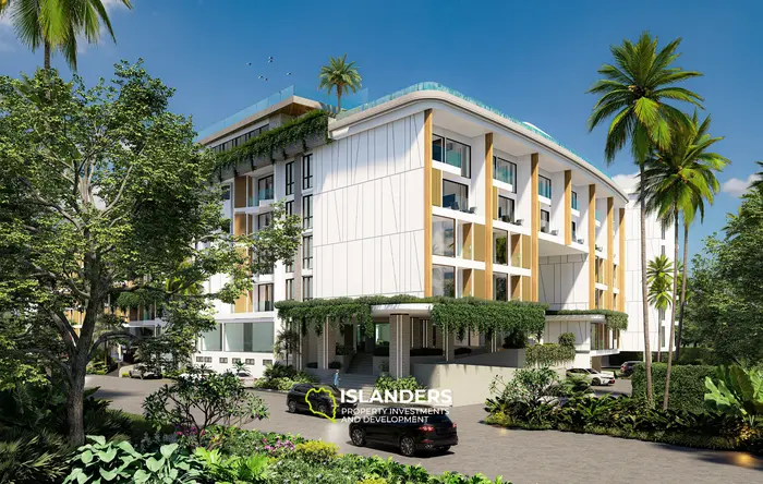 شقة أنيقة مكونة من 3 غرف نوم بمساحة 177 متر مربع مع مسبح في الطابق الثاني للبيع في شاطئ كامالا، فوكيت