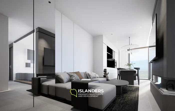 شقة أنيقة مكونة من 3 غرف نوم بمساحة 177 متر مربع مع مسبح في الطابق الثاني للبيع في شاطئ كامالا، فوكيت