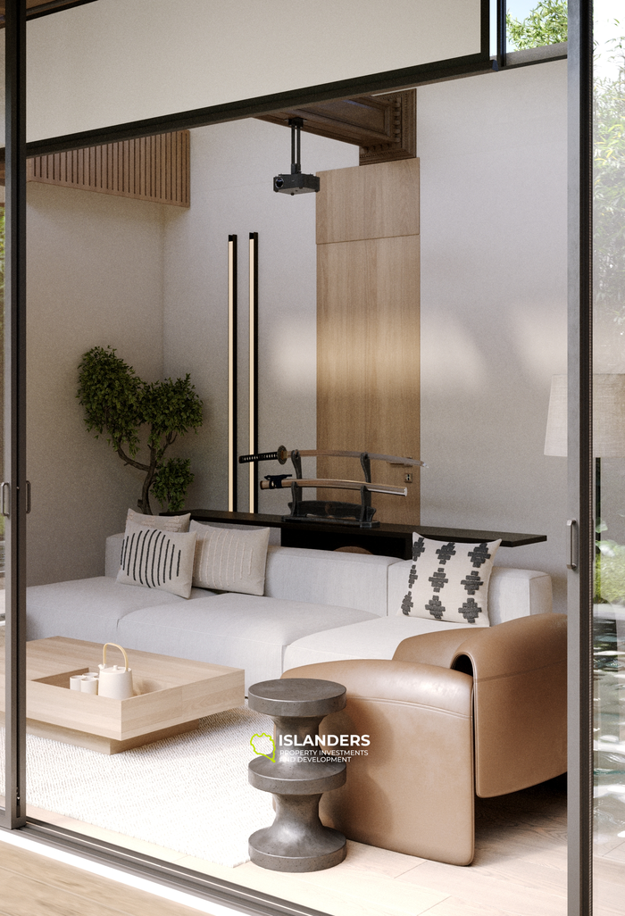 satori 1 Premium 2-Zimmer-Wohnung zu verkaufen in Bali, Tabanan mit atemberaubendem Flussblick