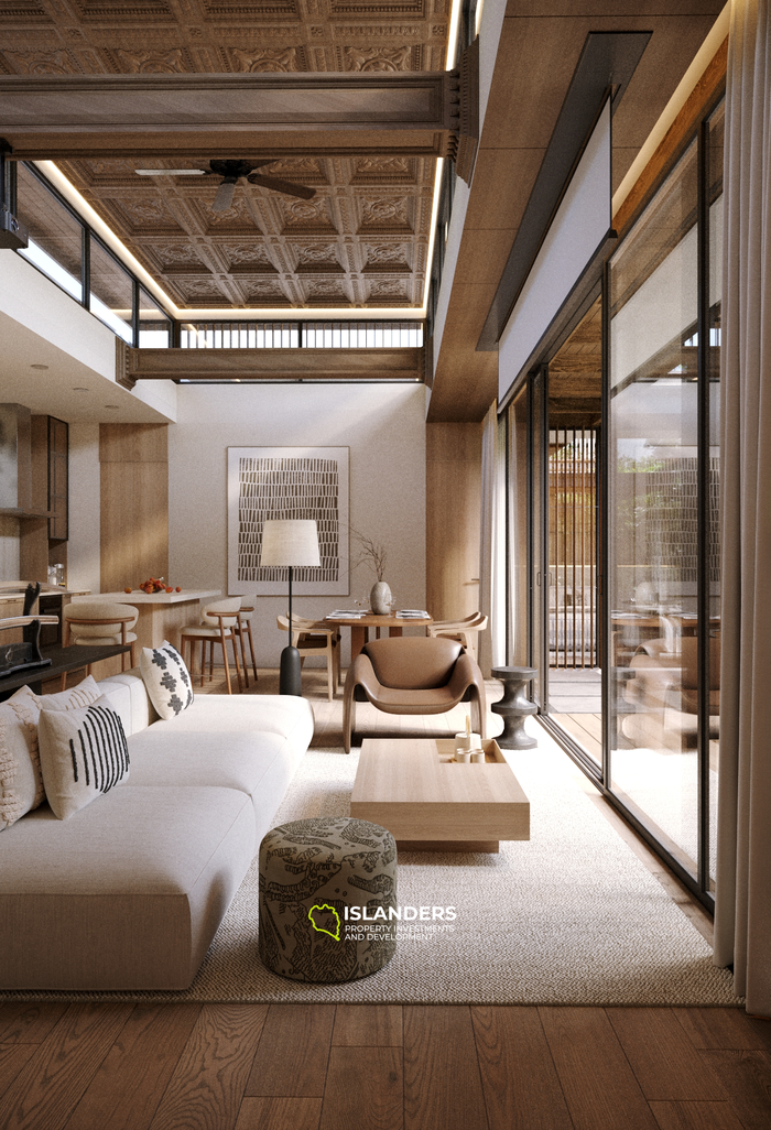satori 1 Premium 2-Zimmer-Wohnung zu verkaufen in Bali, Tabanan mit atemberaubendem Flussblick