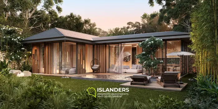 satori 1 Premium 2-Zimmer-Wohnung zu verkaufen in Bali, Tabanan mit atemberaubendem Flussblick
