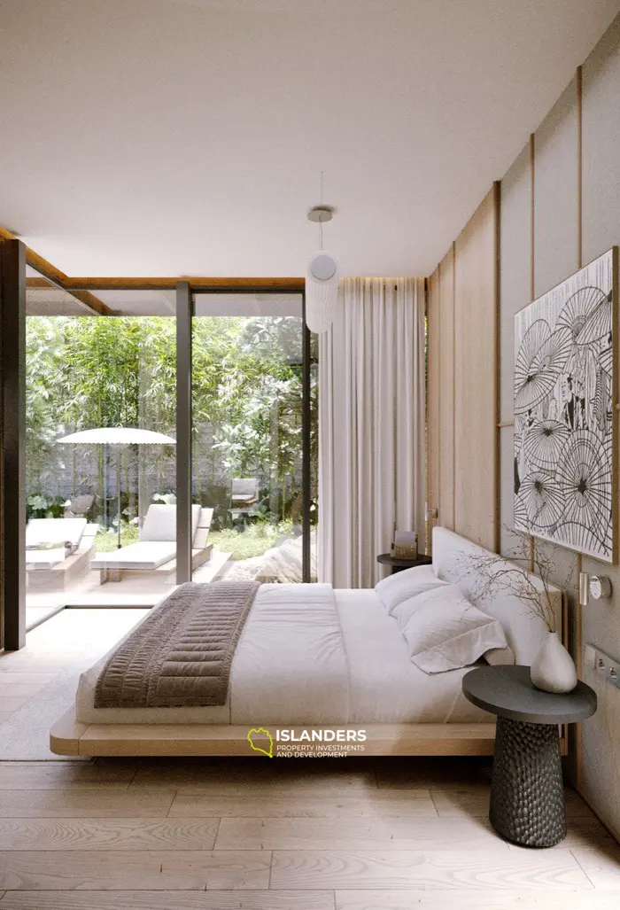 satori 1 Premium 2-Zimmer-Wohnung zu verkaufen in Bali, Tabanan mit atemberaubendem Flussblick