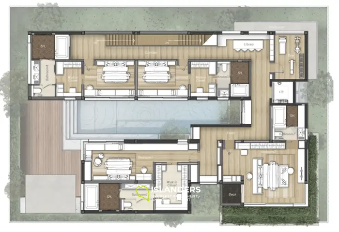 लक्ज़री 5-बेडरूम टाइप A केवल 5 विला बांग ताओ