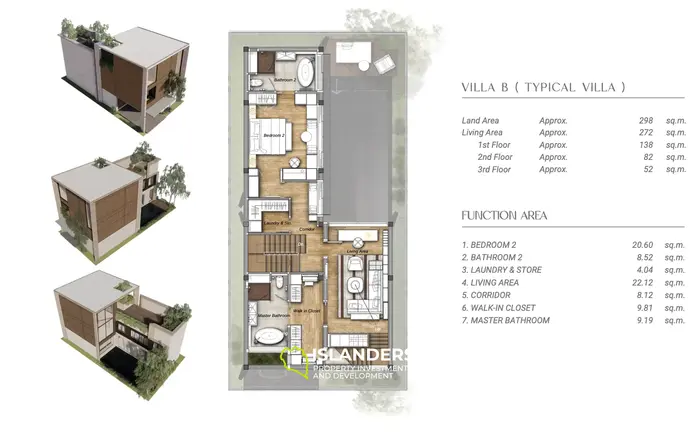 דירת בוטיק מפוארת עם 3 חדרי שינה סוג ב' באנג טאו