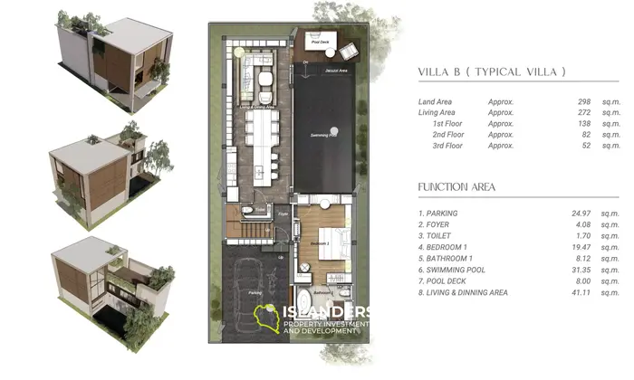 דירת בוטיק מפוארת עם 3 חדרי שינה סוג ב' באנג טאו