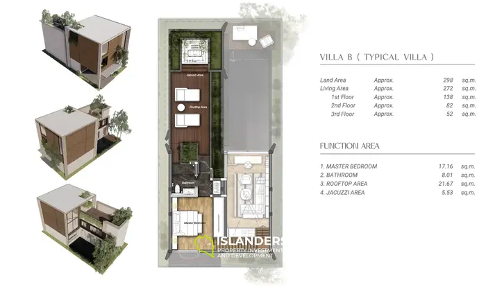 דירת בוטיק מפוארת עם 3 חדרי שינה סוג ב' באנג טאו