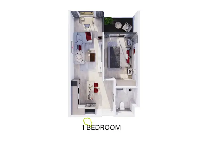 Appartement charmant 1 chambre à côté de la plage de Nai Harn