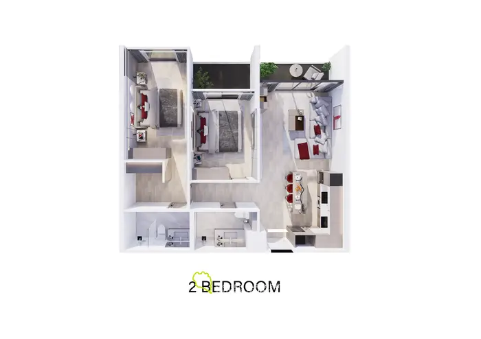 Appartement charmant 2 chambres à côté de la plage de Nai Harn