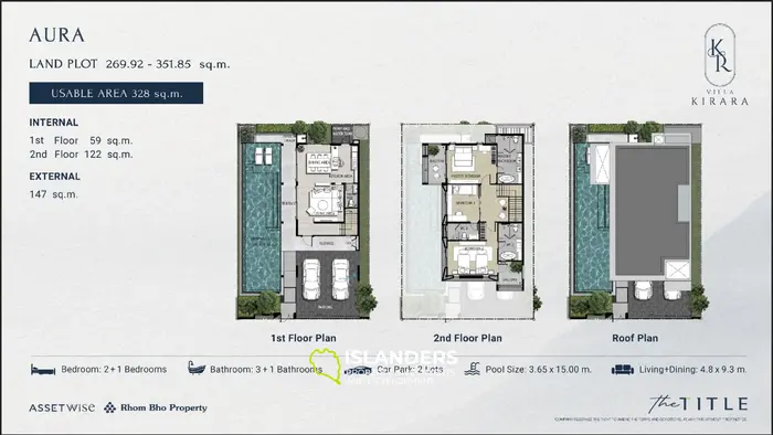  3-Bedroom Villa Aura for Sale in Bang Tao  Phuket