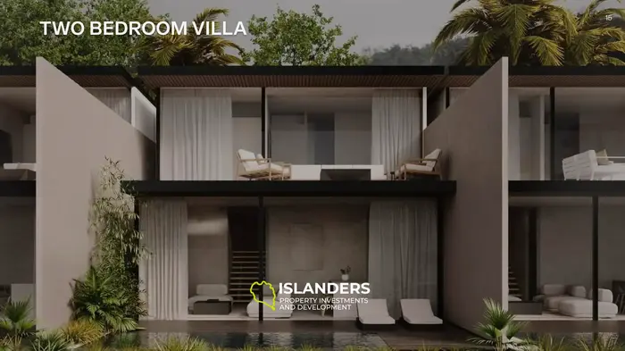 Impresionante villa de 2 habitaciones en venta en Bali, Badung - Construcción premium con vista al jardín