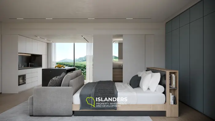 1-Bedroom Studio Apartment with private garden  on 1st floor for Sale in Rawai Beach, Phuket