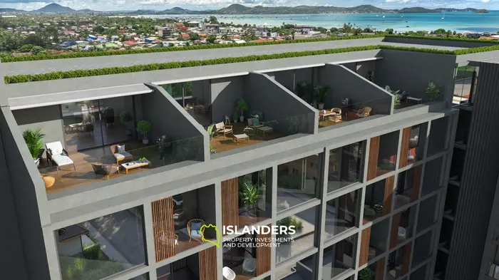1-Bedroom Studio Apartment with private garden  on 1st floor for Sale in Rawai Beach, Phuket