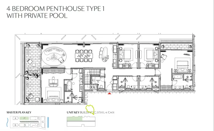 Luxury 4-Bedroom Penthause for Sale from Bang Tao beach 50m , Phuket