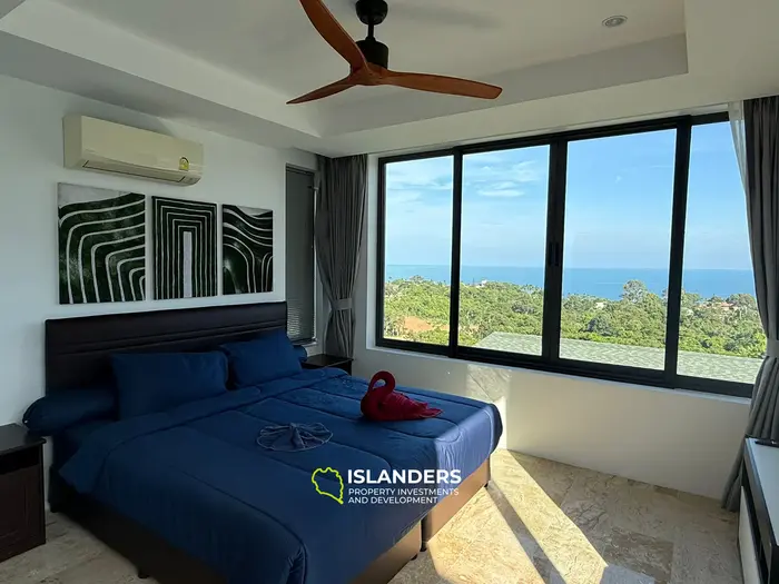 Villa de 3 chambres avec piscine et vue sur l'océan depuis le salon (Chaweng)