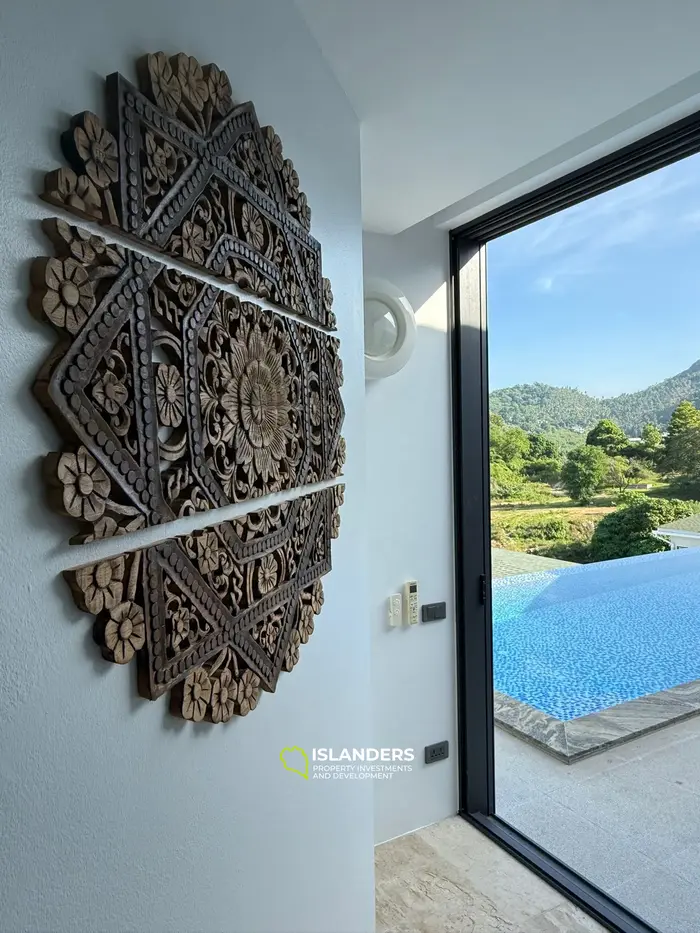 Villa de 3 chambres avec piscine et vue sur l'océan depuis le salon (Chaweng)