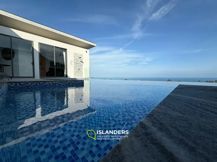 Villa de 3 chambres avec piscine et vue sur l'océan depuis le salon (Chaweng)