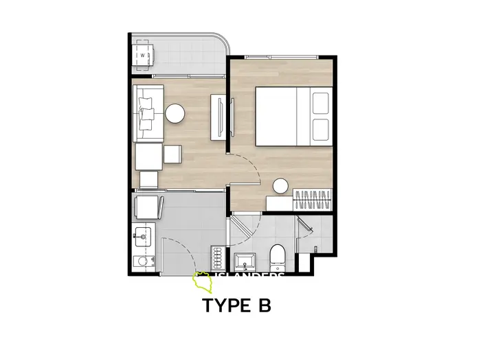 Next to Central Floresta 1 BR apartment 32sqm 