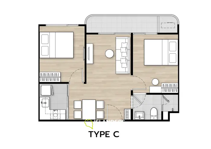 Next to Central Floresta 2 BR apartment 48sqm 