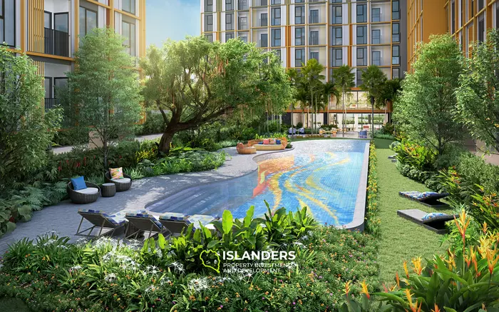 1BR(M) Apartment with POOL+Garden view NEXT TO CENTRAL MALL  in Phuket