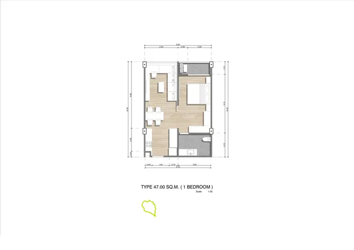Luxurious 1 bedroom (47sqm)  Apartment 50m from  Karon beach, Phuket