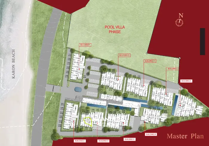ONLY DURING CONSTRUCTION Luxurious 2 bedroom (94sqm)  Apartment 50m from  Karon beach, Phuket