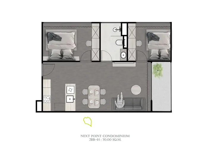 Prestigious 2-Bedroom apartment in Rawai