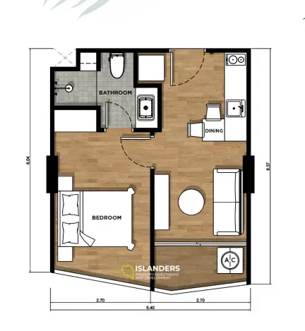 Elite 1-Bedroom Apartment in Karon 