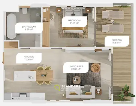 Condo de premier ordre avec vue sur la piscine à Layan