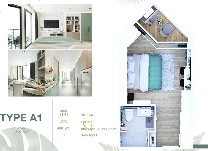 Charming Studio with Pool View in Bang Tao Beach, Phuket