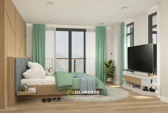 Очаровательная 3-комнатная квартира с видом на море на пляже Банг Тао, Пхукет