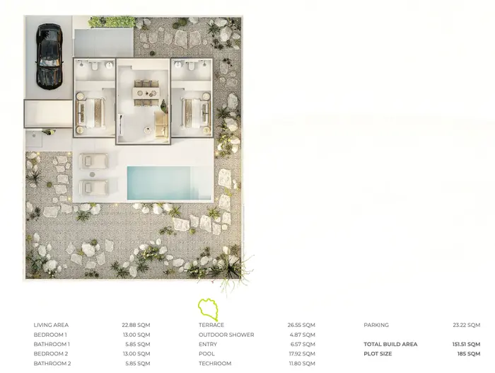 Stylish  2BR Villa with Pool View in Phuket