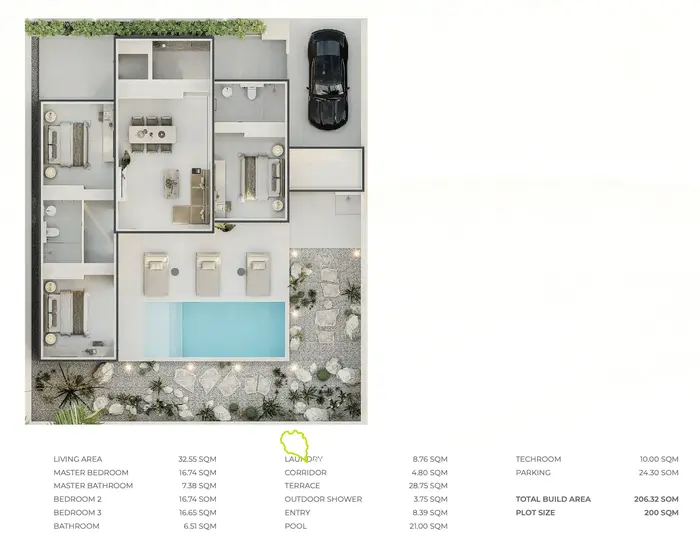 Stylish  3BR Villa with Pool View in Phuket