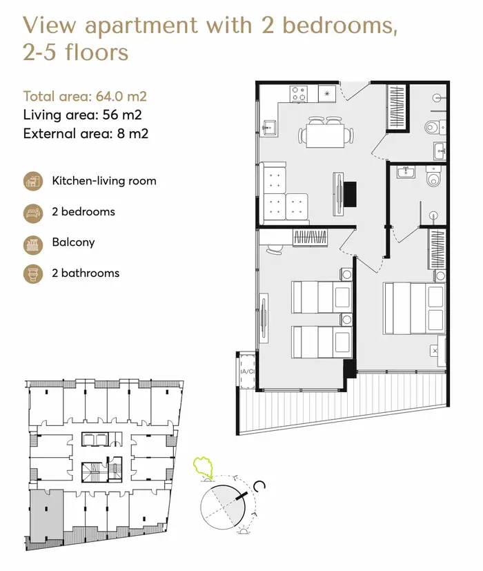 Condo 2 Bedroom (3rd th floor)   200 M from Rawai beach