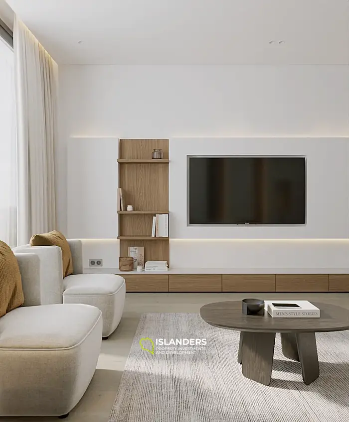 Prestigiose 2-Zimmer-Wohnung mit Poolblick in Layan