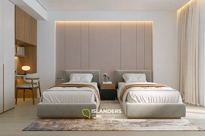 Prestigiose 2-Zimmer-Wohnung mit Poolblick in Layan