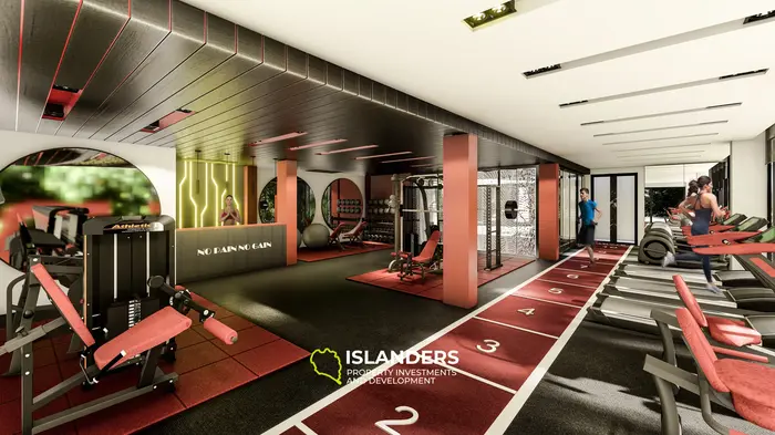 Prestigiose 2-Zimmer-Wohnung mit Poolblick in Layan