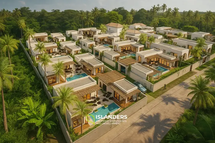 3-bdrm pool villa within walking distance to the beach (Bang Po)