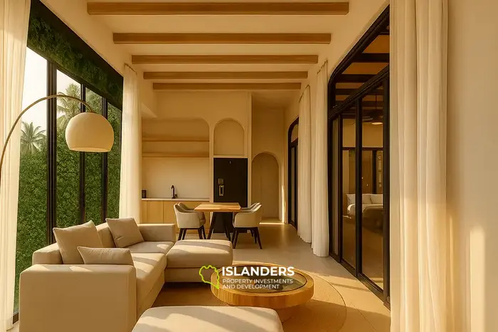 3-bdrm pool villa within walking distance to the beach (Bang Po)