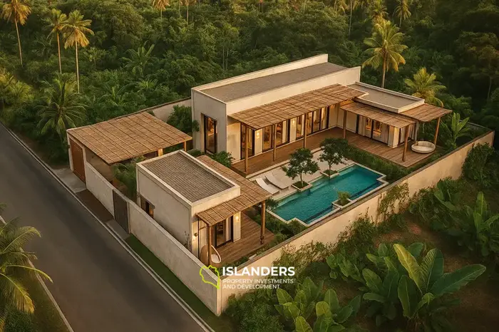 3-bdrm pool villa within walking distance to the beach (Bang Po)