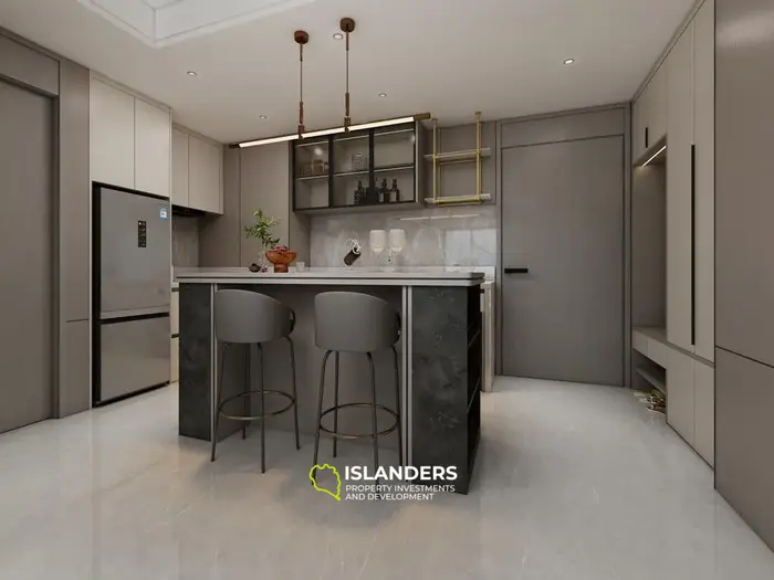 2BR 75кв.м. квартира с видом на бассейн на пляже Банг Тао, Пхукет