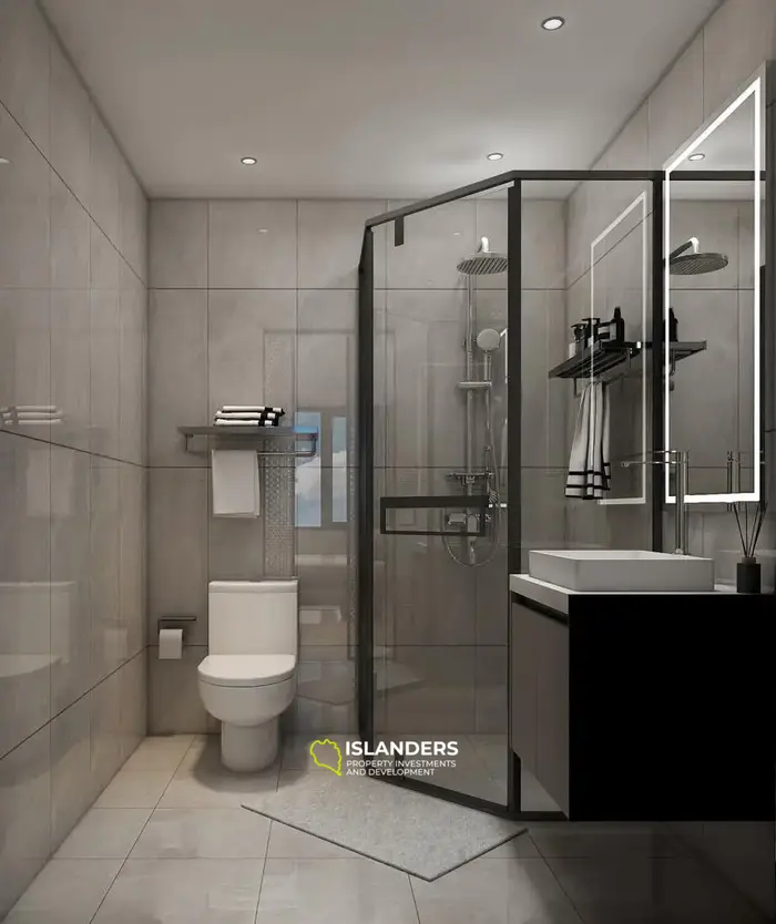 2BR 75кв.м. квартира с видом на бассейн на пляже Банг Тао, Пхукет