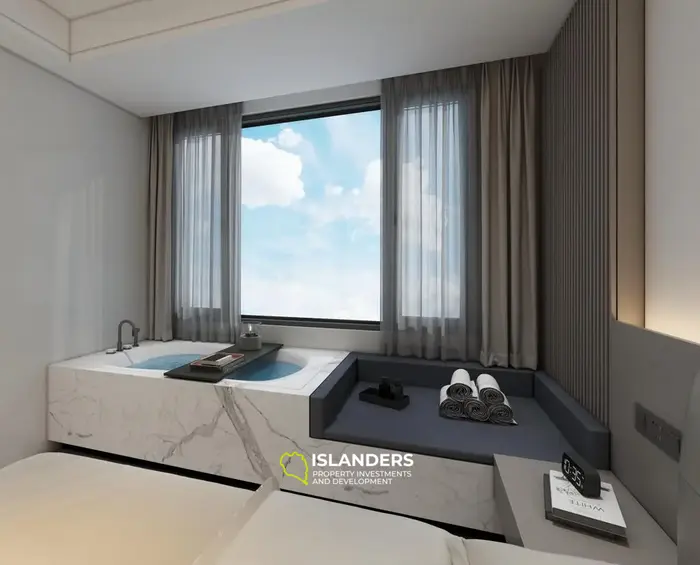 2BR 75кв.м. квартира с видом на бассейн на пляже Банг Тао, Пхукет