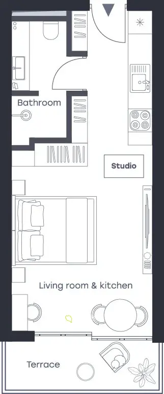 Gorgeous Studio near Layan Beach