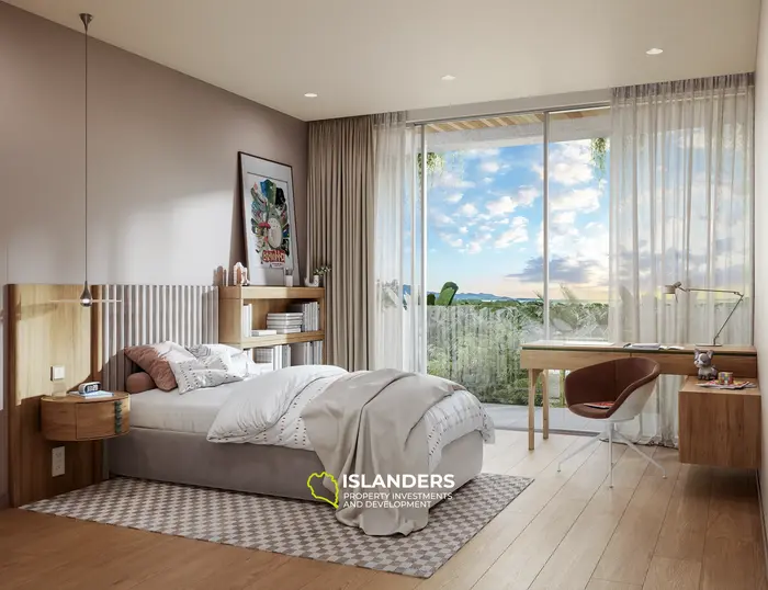 Glorious 3-Bedroom Condo with Pool View in Layan