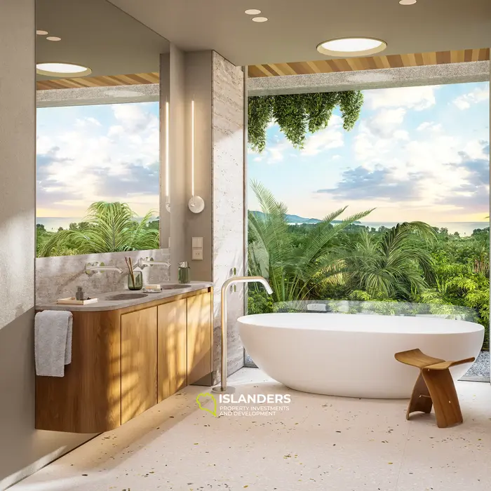 Glorious 3-Bedroom Condo with Pool View in Layan