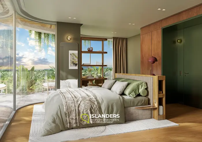 Glorious 3-Bedroom Condo with Pool View in Layan