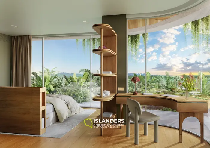 Glorious 3-Bedroom Condo with Pool View in Layan